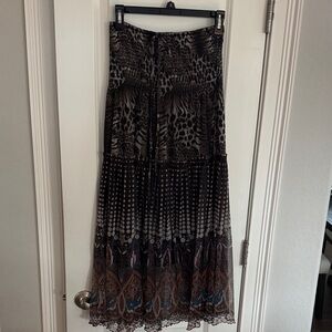 Lapis Animal Print Maxi Skirt